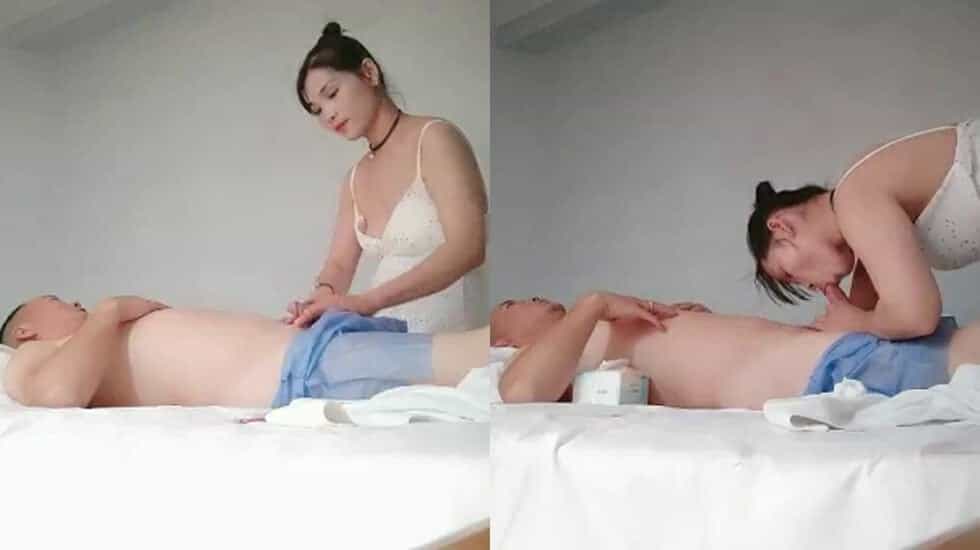 村头路边按摩会所嫖妓丸子头按摩女1号技师莞式一条龙!